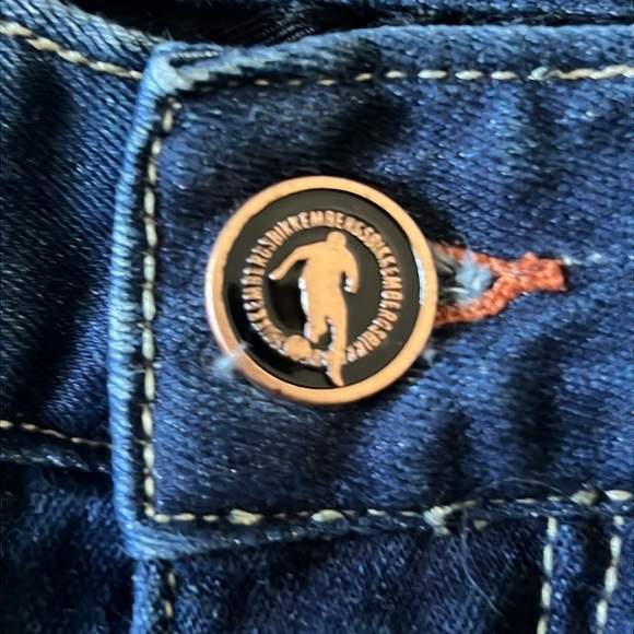 RARE Bikkembergs Slim Fit Jeans Dark Blue Size 29 - Picture 13 of 14